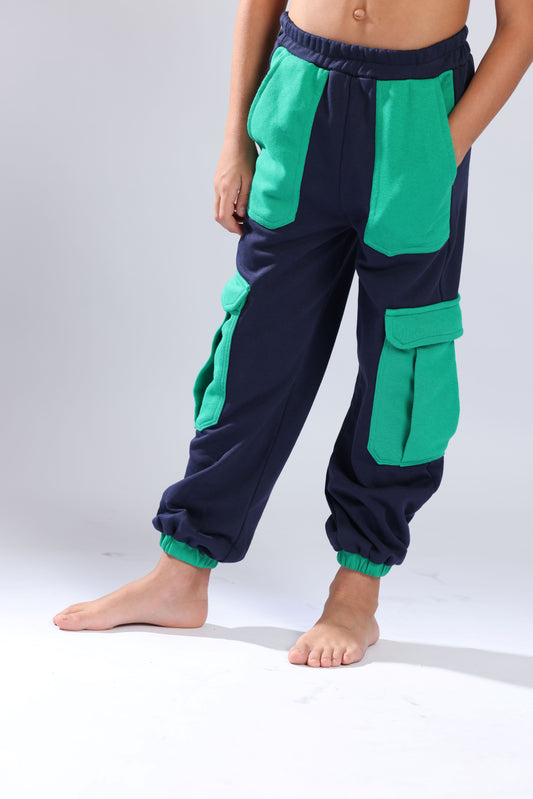 Navy Green Pant